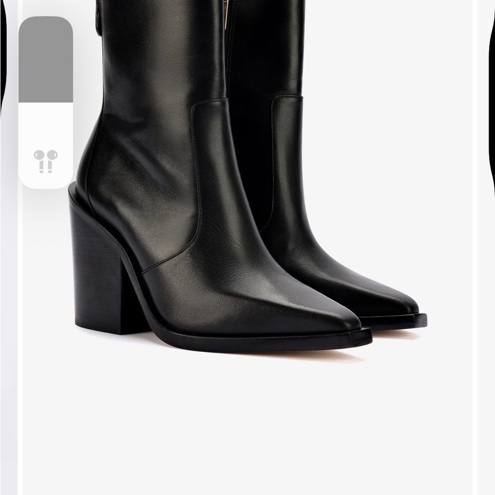 Larroude Black Heeled Boots